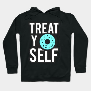 Treat YOself Donut text art Hoodie